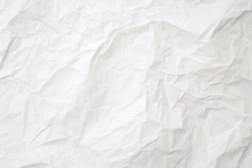 Fototapeta premium Design space white crumpled paper textured background. Created with Generative AI Technology