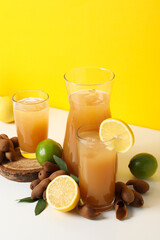 Fresh sweet drink - tamarind juice, tasty drink for refreshing