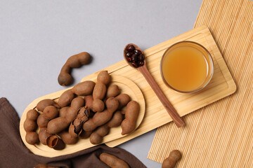 Fresh sweet drink - tamarind juice, tasty drink for refreshing