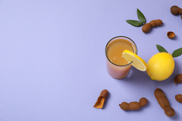 Fresh sweet drink - tamarind juice, tasty drink for refreshing