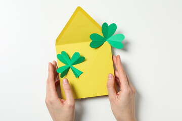 Concept of St. Patrick's Day, top view