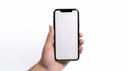 Mokup - Digital Connection - Holding a Blank Smartphone Screen