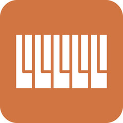 Vector Design Piano keyboard Icon Style