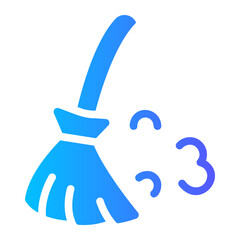 broom gradient icon