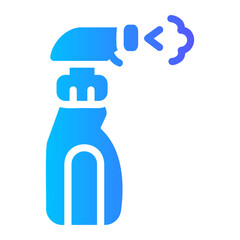 Cleaning Spray gradient icon