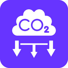 Vector Design CO2 Pollution Icon Style