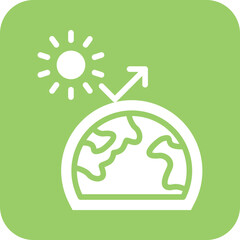 Vector Design Greenhouse Effect Icon Style