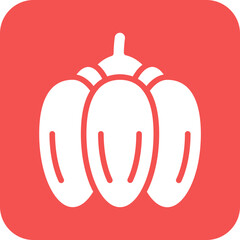 Vector Design Paprika Icon Style