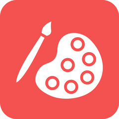 Vector Design Color Palette Icon Style