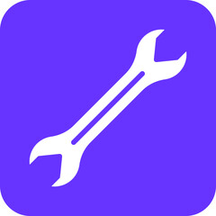Vector Design Wrench Icon Style