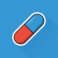 Illustration of Medicine in Flat Design