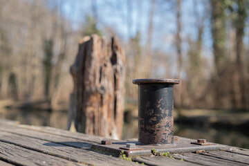spring at lend channel in carinthia