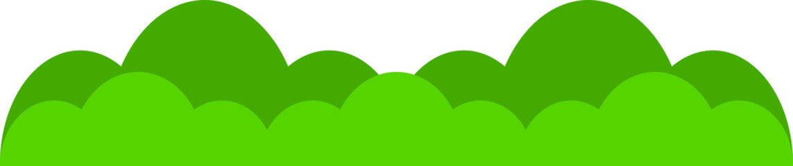 Green bush tree garden icon PNG