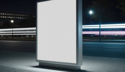Small blank billboard