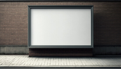 Billboard  advertising,  brick wall