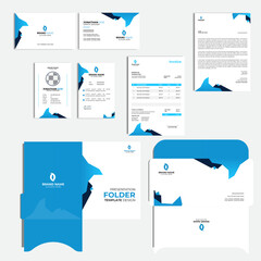 Creative branding identity design. Business Card, Id Card, Invoice, Envelope, Folder, LetterHead Vector Design.