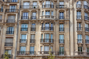 Facade of Parisian building