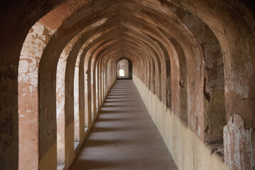 Fototapeta na wymiar corridor of the castle