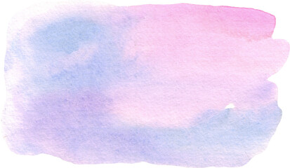 Watercolor pink and lilac background. Hand-painting	
