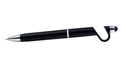 Minimalist black ballpoint pen, minimal business or school  education design element,
