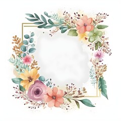 floral frame background