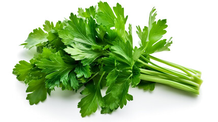 parsley. Fresh vegetables isolated on white background. Healthy food concept. Generative AI