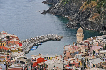 Veduta dalle cinque terre - Vernazza, Liguria	