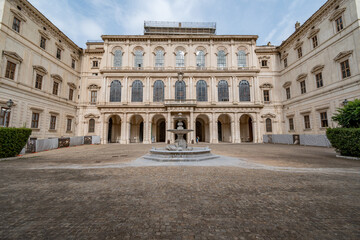 Fototapeta na wymiar Rome, Italy - September 16, 2021: Palazzo Barberini
