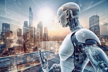 Striking Vision of Technology's Future, Human Interaction, Transformative Power, Generative AI