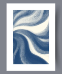 Abstract stripes wavy vortex wall art print. Printable minimal abstract stripes poster. Contemporary decorative background with vortex. Wall artwork for interior design.