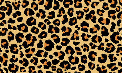 Leopard pattern seamless pattern.