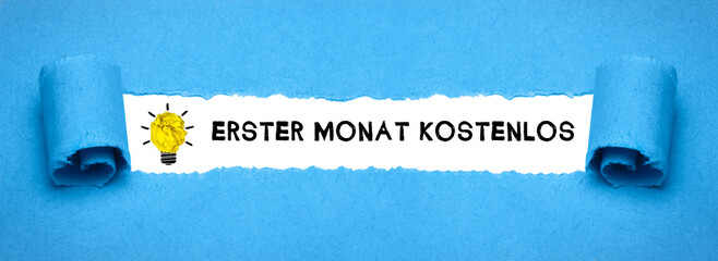 Erster Monat kostenlos