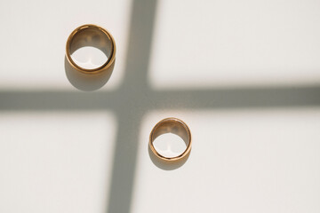 Wedding rings. 