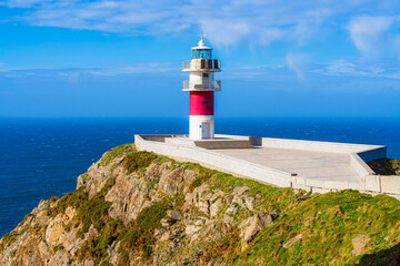 Fototapeta na wymiar Ortegal lighthouse in Galicia, Spain. Atlantic Ocean Landscape
