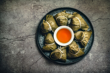 Zongzi is a must-eat food for Chinese Dragon Boat Festival