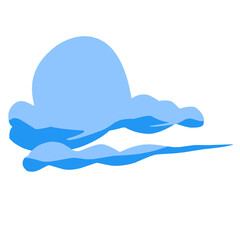 Simple Cloud Vector Element