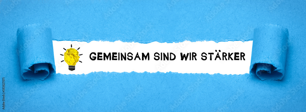 Canvas Prints Gemeinsam sind wir stärker	