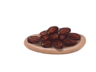 A Date Palm Kurma Painting.