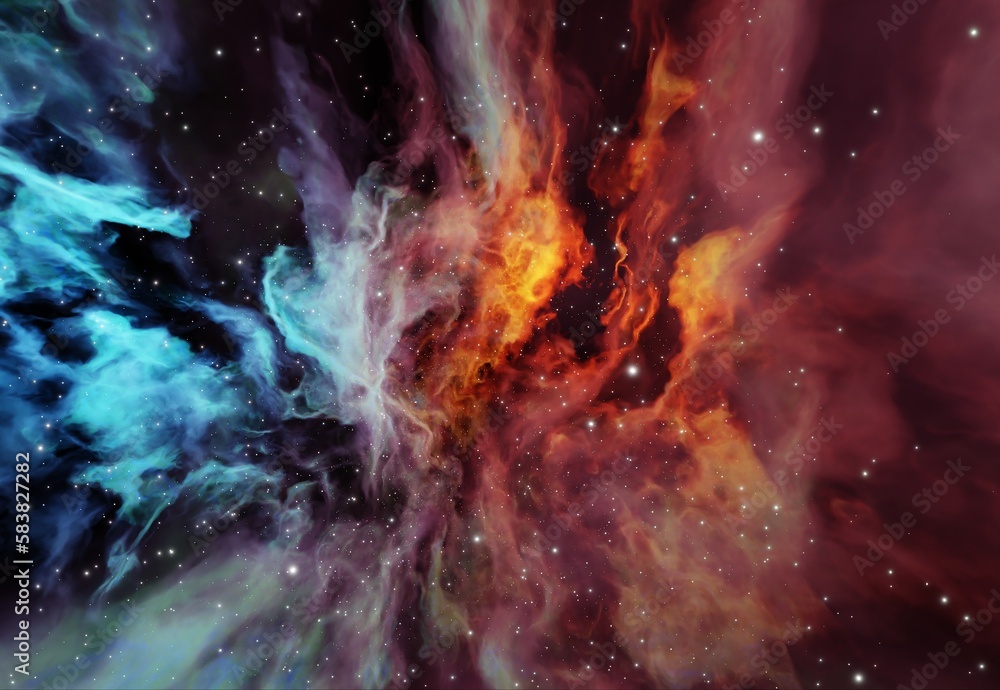 Canvas Prints galaxy colorful background with space
