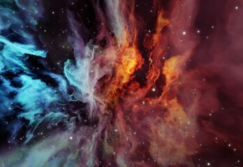 galaxy colorful background with space