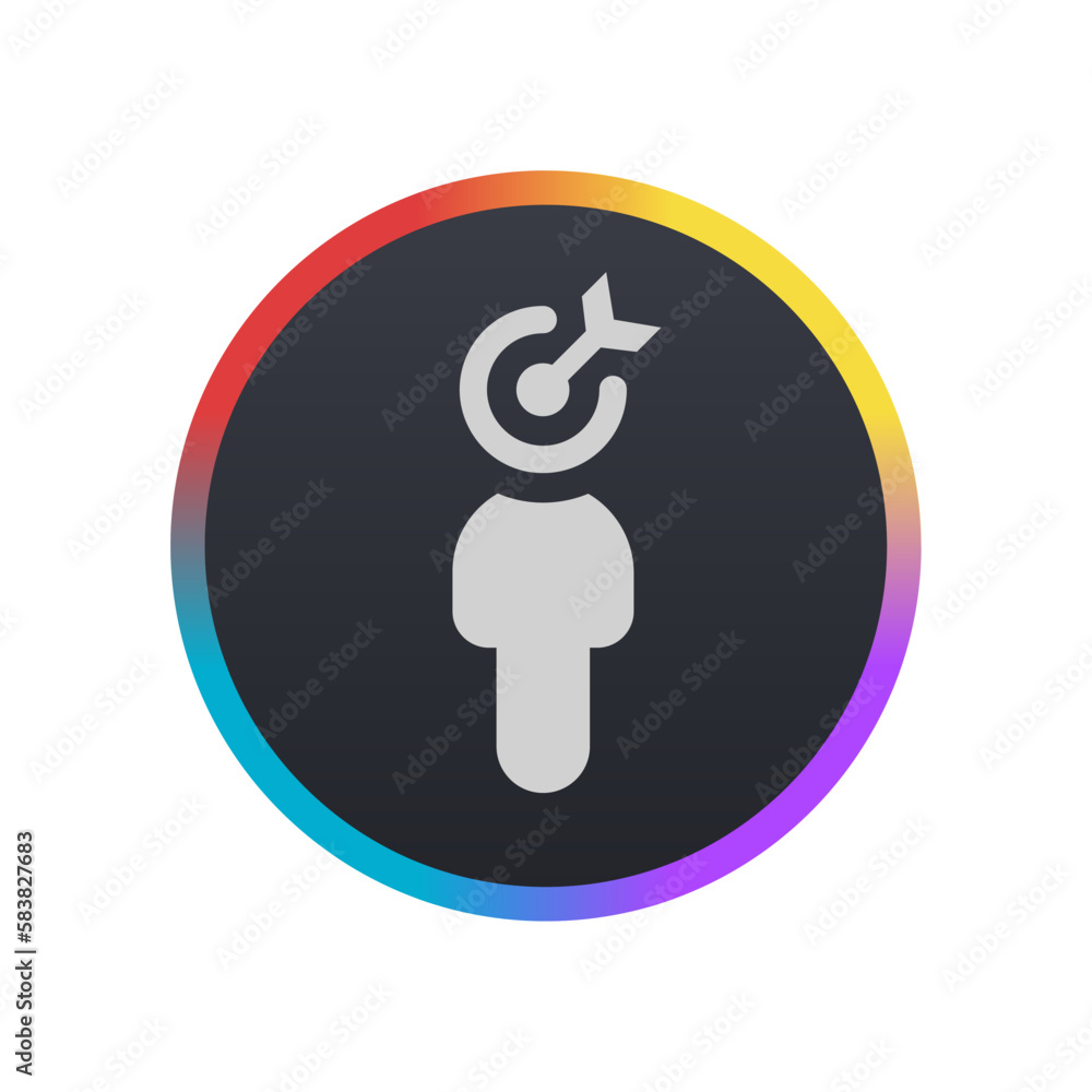 Sticker customer target - pictogram (icon)