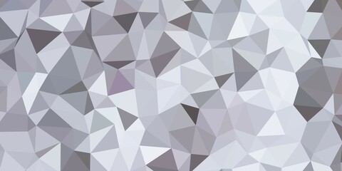 Abstract mosaic abstract backround. Light blue and gray triangular low poly style pattern.