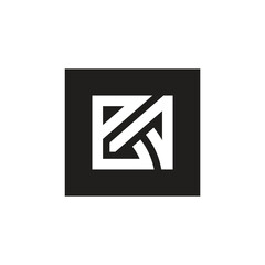 Initial letter BA logo design template elements