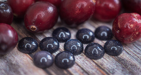 Aventurine is a natural material from which jewelry and various inserts are made. Can be different colors.