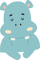 Hippo Animal Head