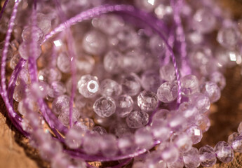 Amethyst is a natural material from which jewelry and various inserts were made. Colors vary from...