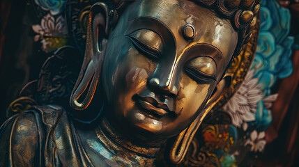 Buddha statue sculpture. inner meditation