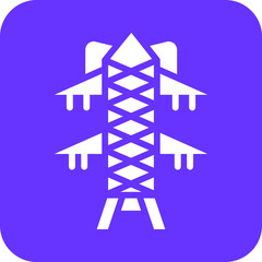 Vector Design Transmission Tower Icon Style