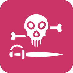 Vector Design Pirate Danger Icon Style