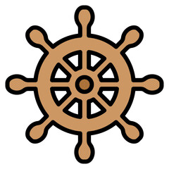 Obraz premium Ship Wheel